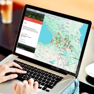 Digitale Reisekarte von Georgien und dem Kaukasus