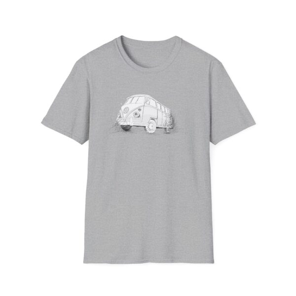 Handgezeichneter VW Bulli T1 als Shirt – Bild 3