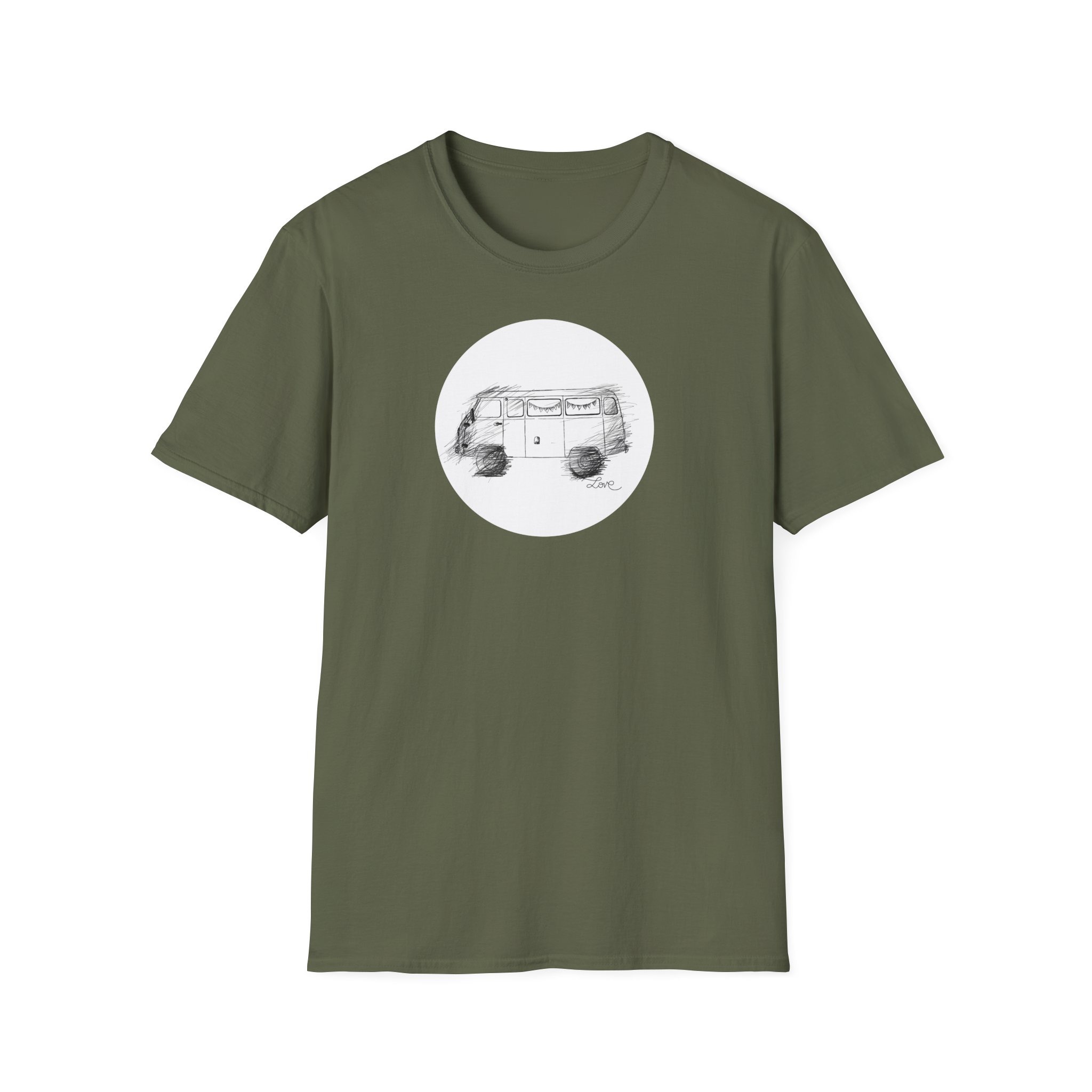 Cooles Shirt mit Handzeichnung UAZ Buchanka