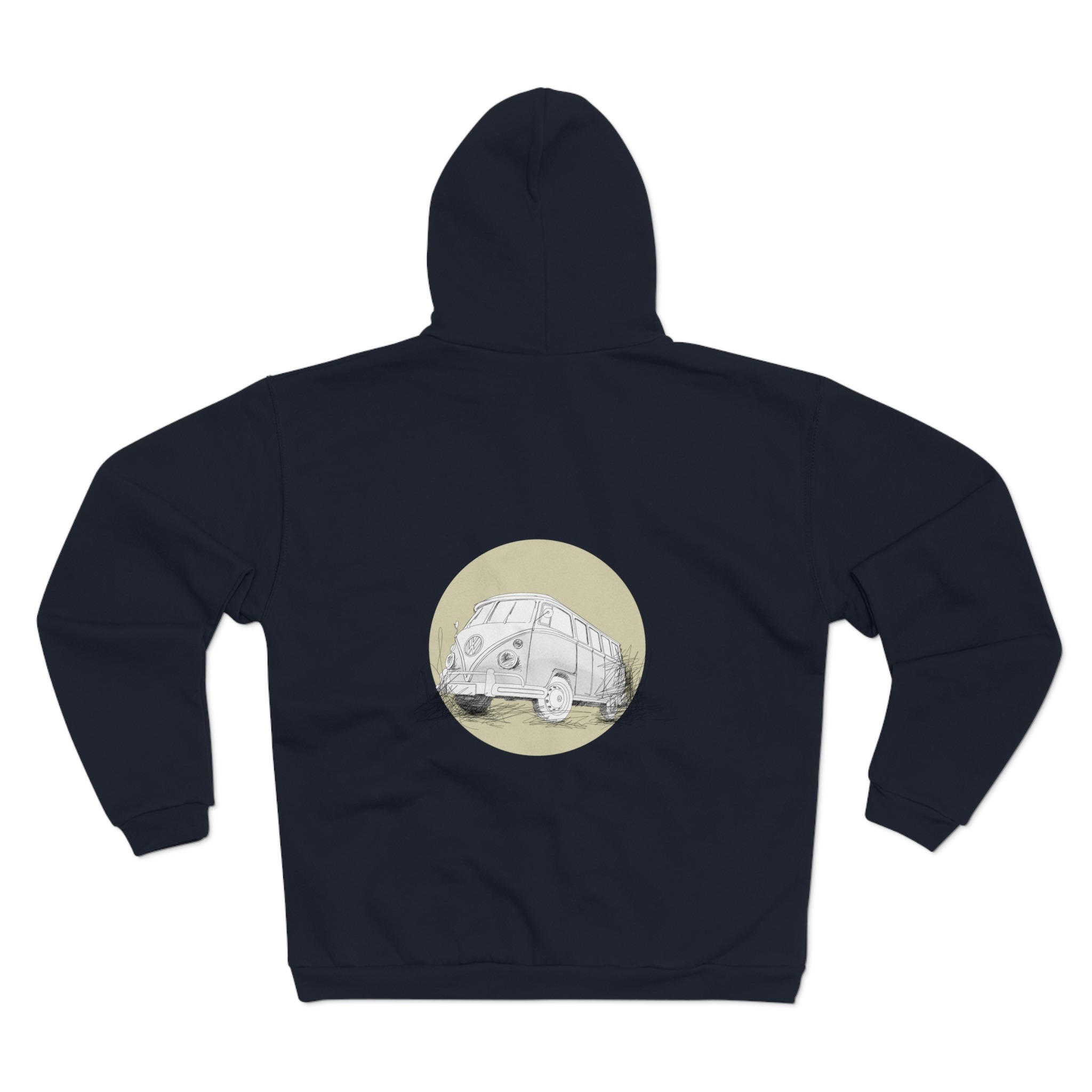 Hoodie mit klassischem VW Bulli T1 für Camping und Vanlife
