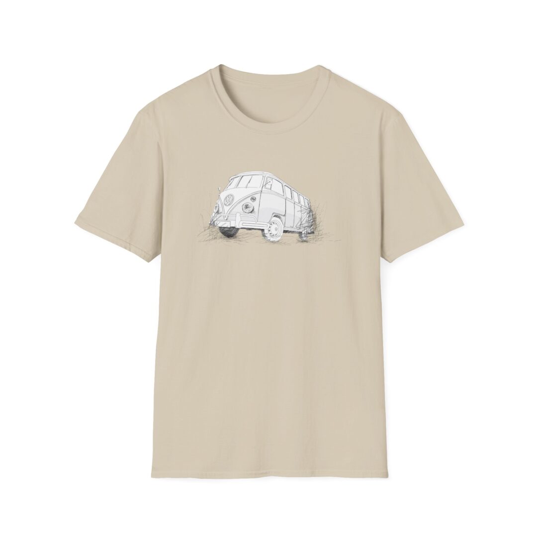 Shirt mit meiner Handzeichnung von VW Bulli T1 für Dein Camping oder Roadtrip Abenteuer