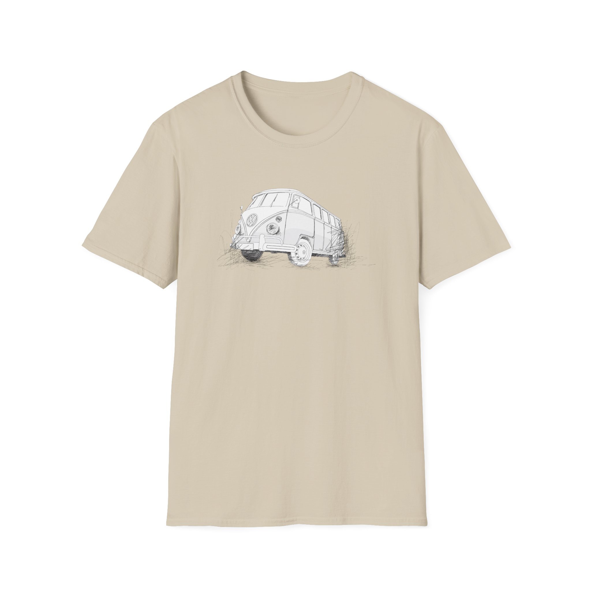 Shirt mit meiner Handzeichnung von VW Bulli T1 für Dein Camping oder Roadtrip Abenteuer