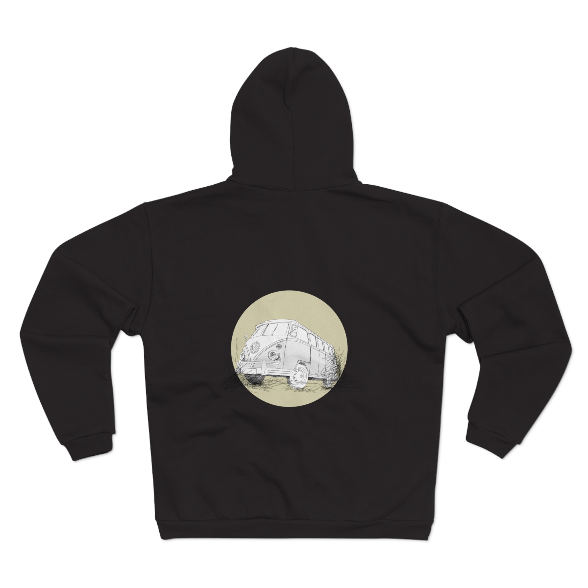 Hoodie mit klassischem VW Bulli T1 für Camping und Vanlife