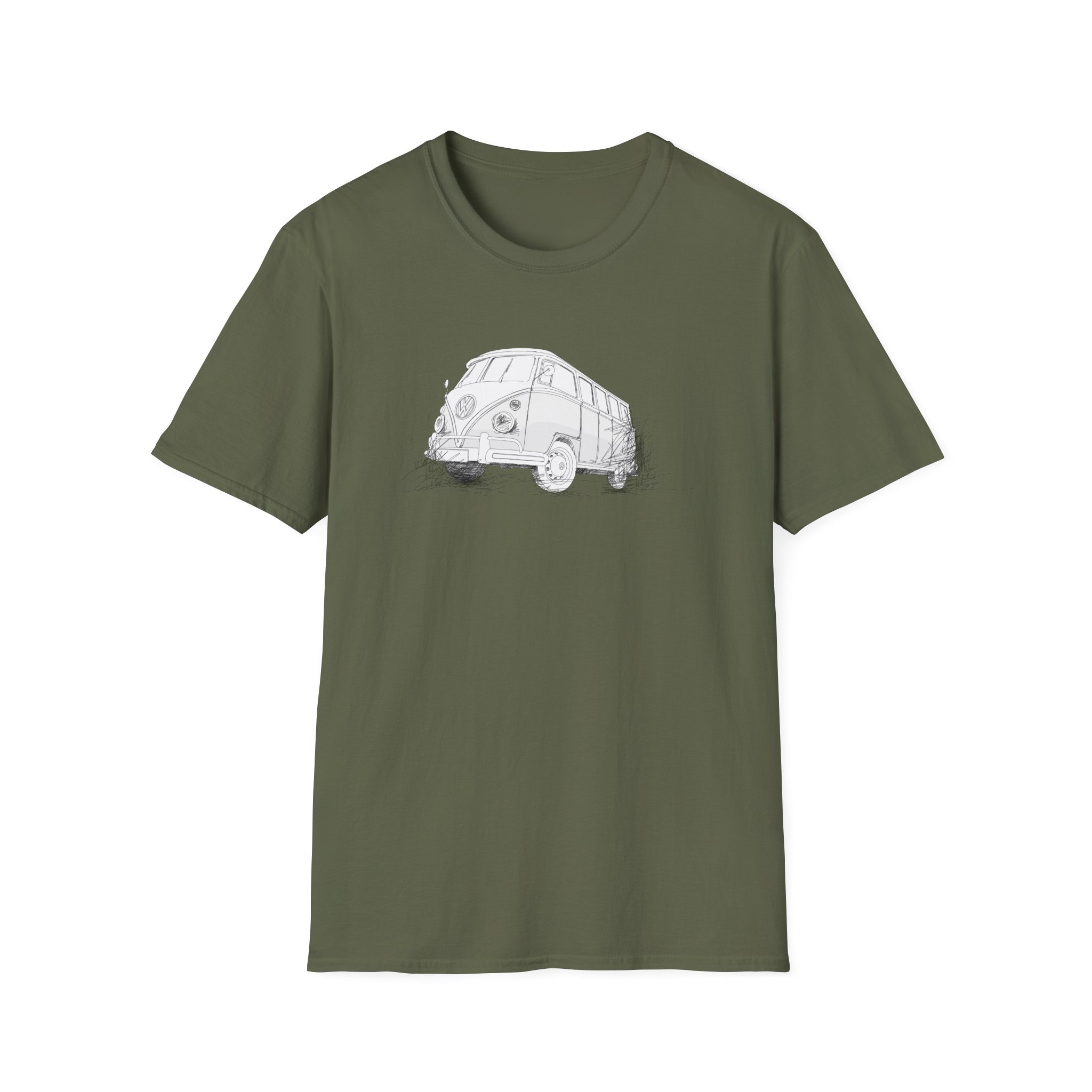 Shirt mit meiner Handzeichnung von VW Bulli T1 für Dein Camping oder Roadtrip Abenteuer