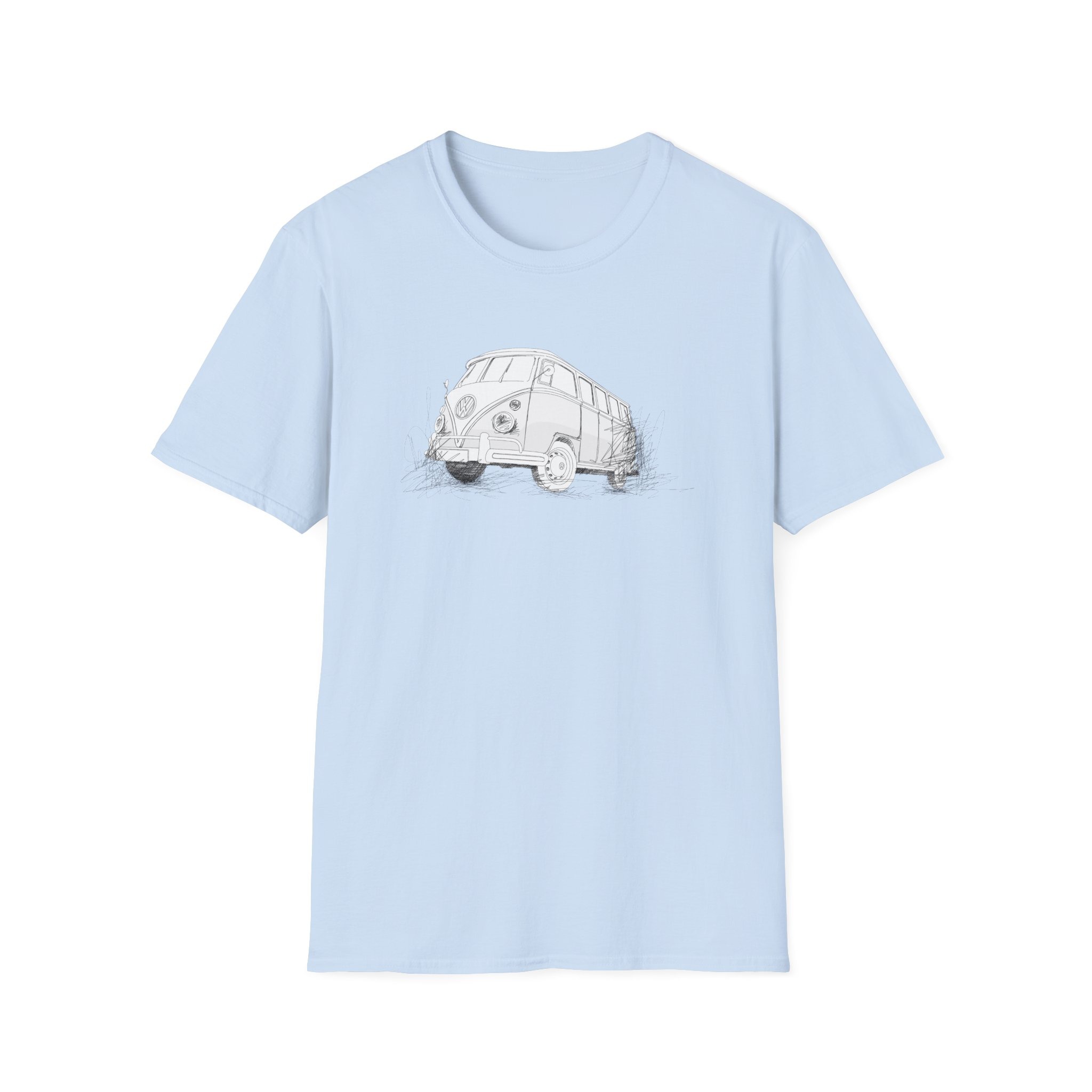 Shirt mit meiner Handzeichnung von VW Bulli T1 für Dein Camping oder Roadtrip Abenteuer