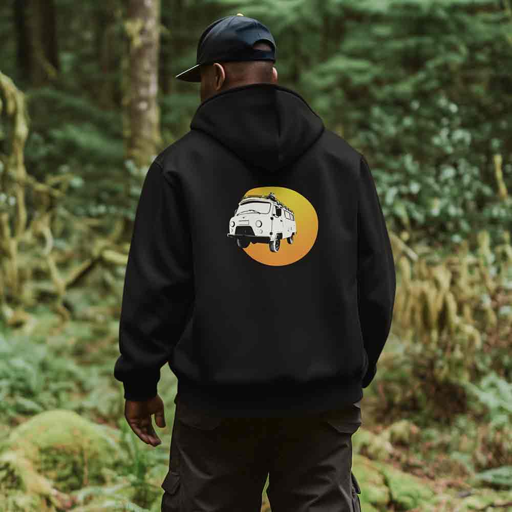 UAZ Buchannka als Hoodie für Deinen Roadtrip und Camping Trip