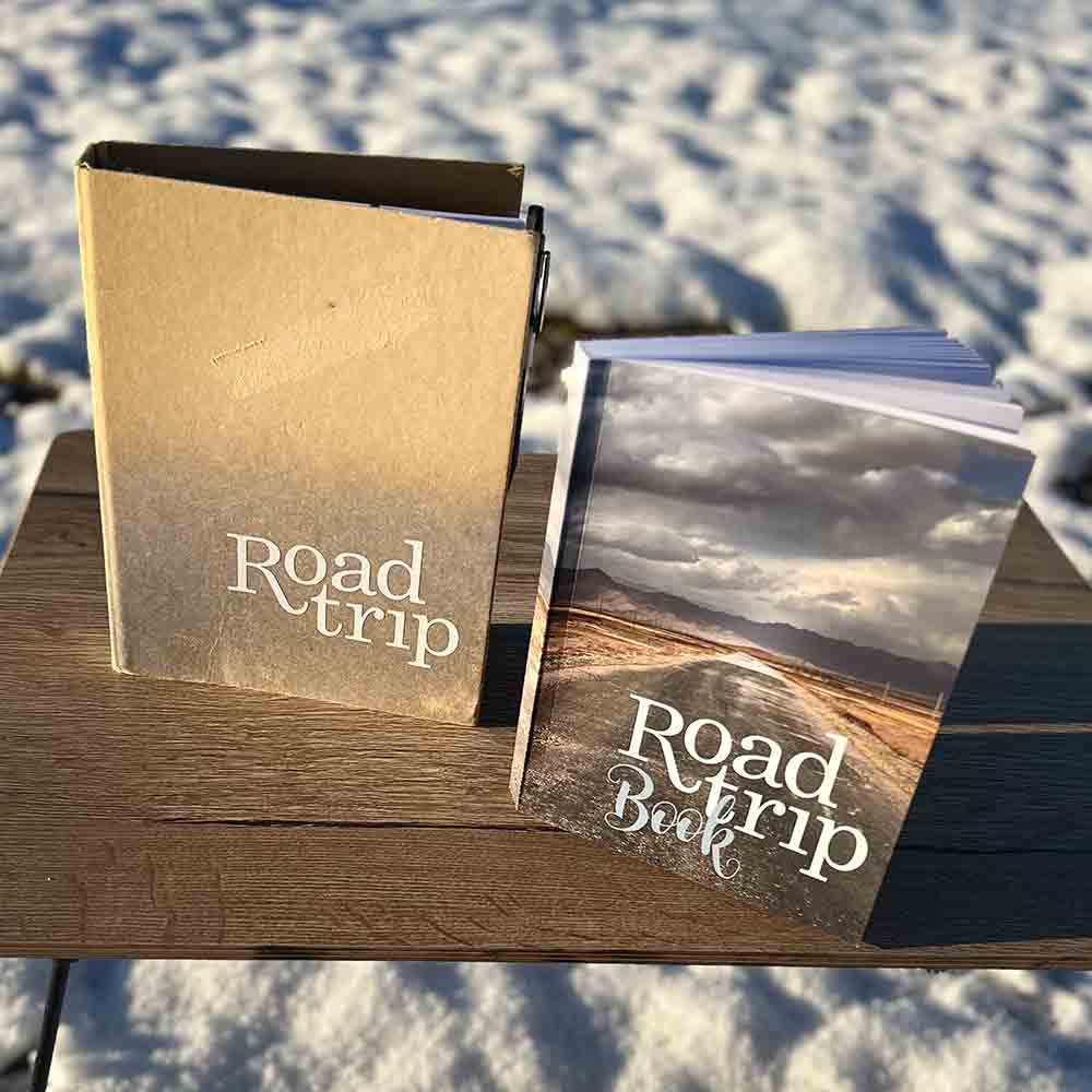 Reisetagebuch für Camping und Roadtrip in A5 als Ordner oder Buch