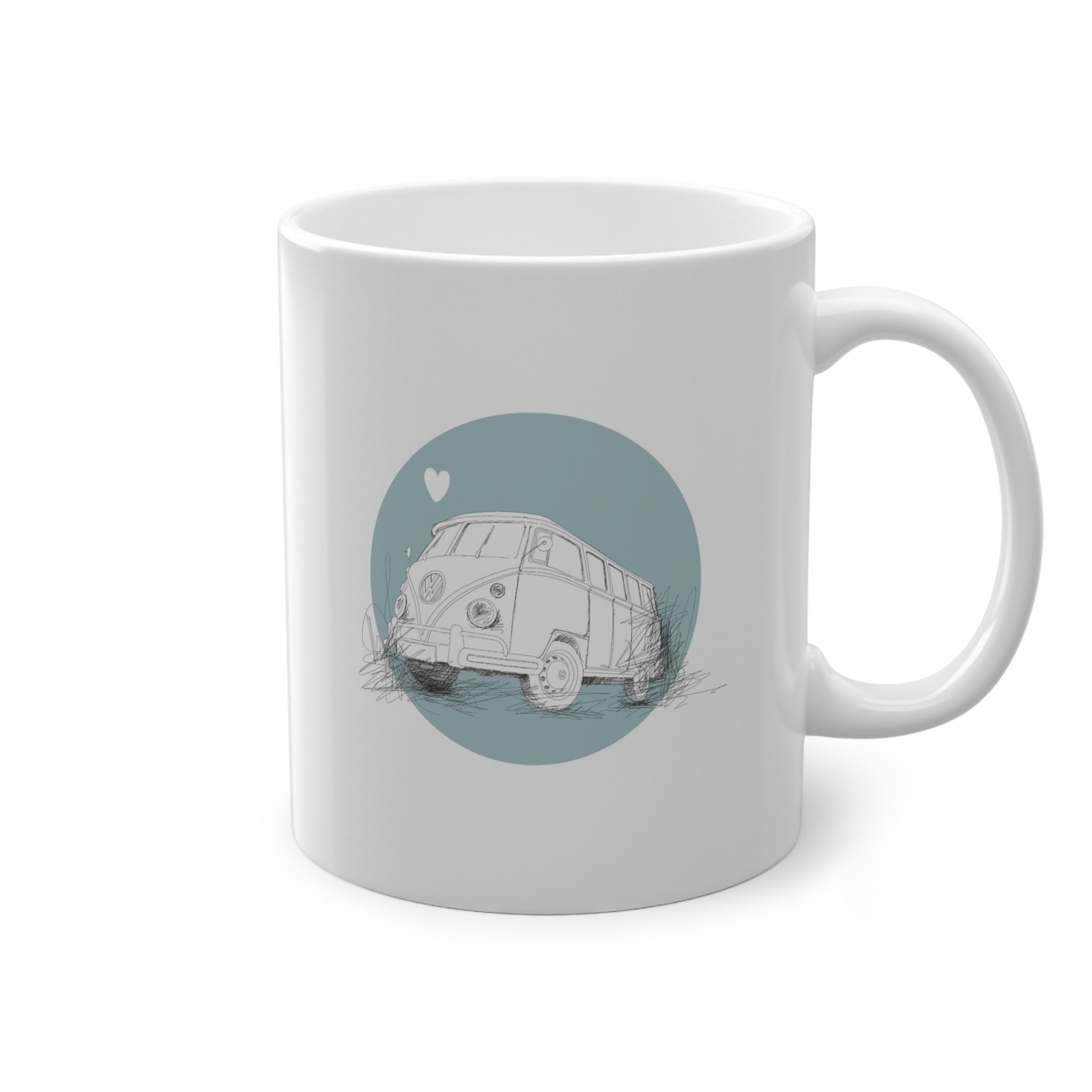 Tasse mit klassischem VW Bulli – Bild 5