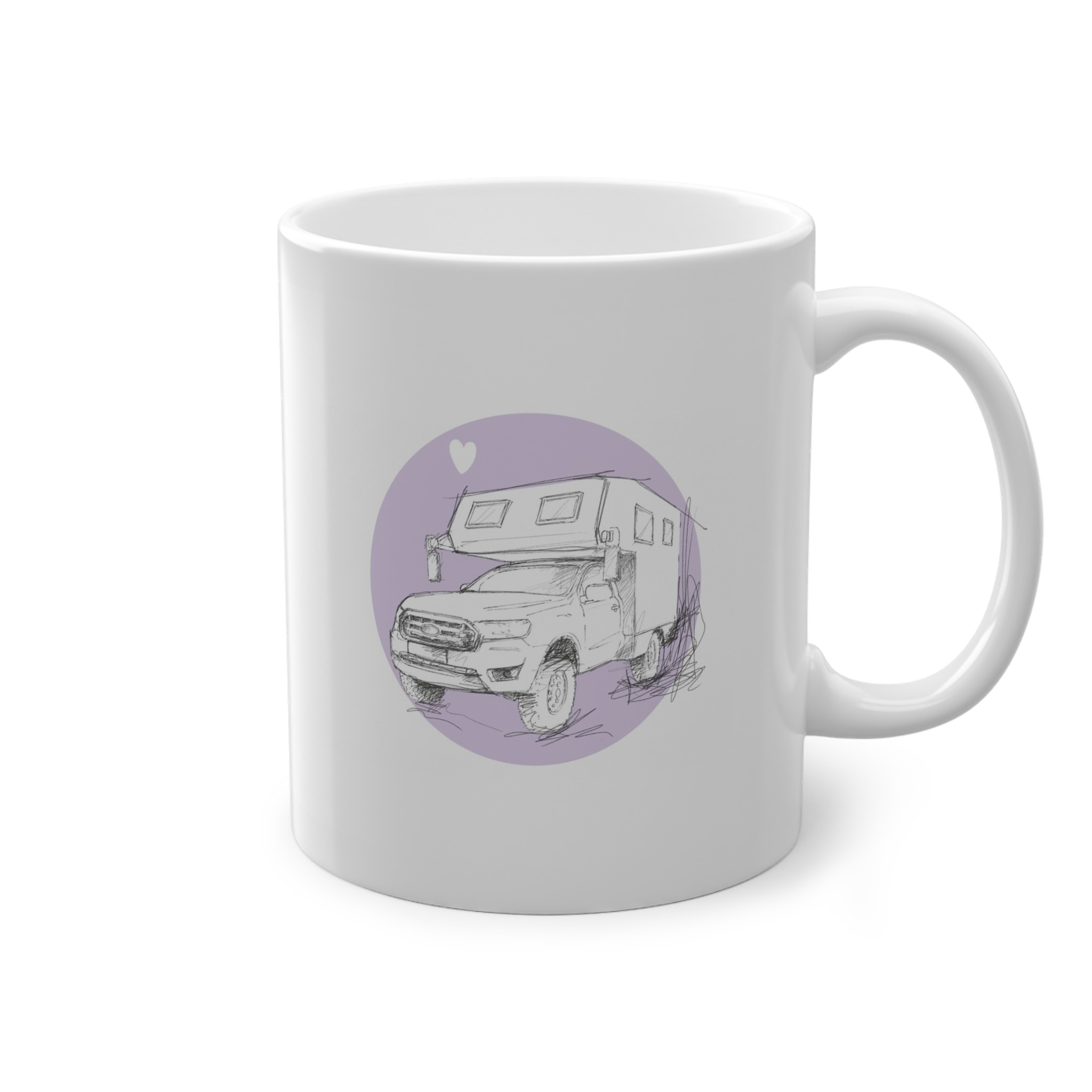 Tasse mit Ford Ranger PickUp und Kabine – Bild 5