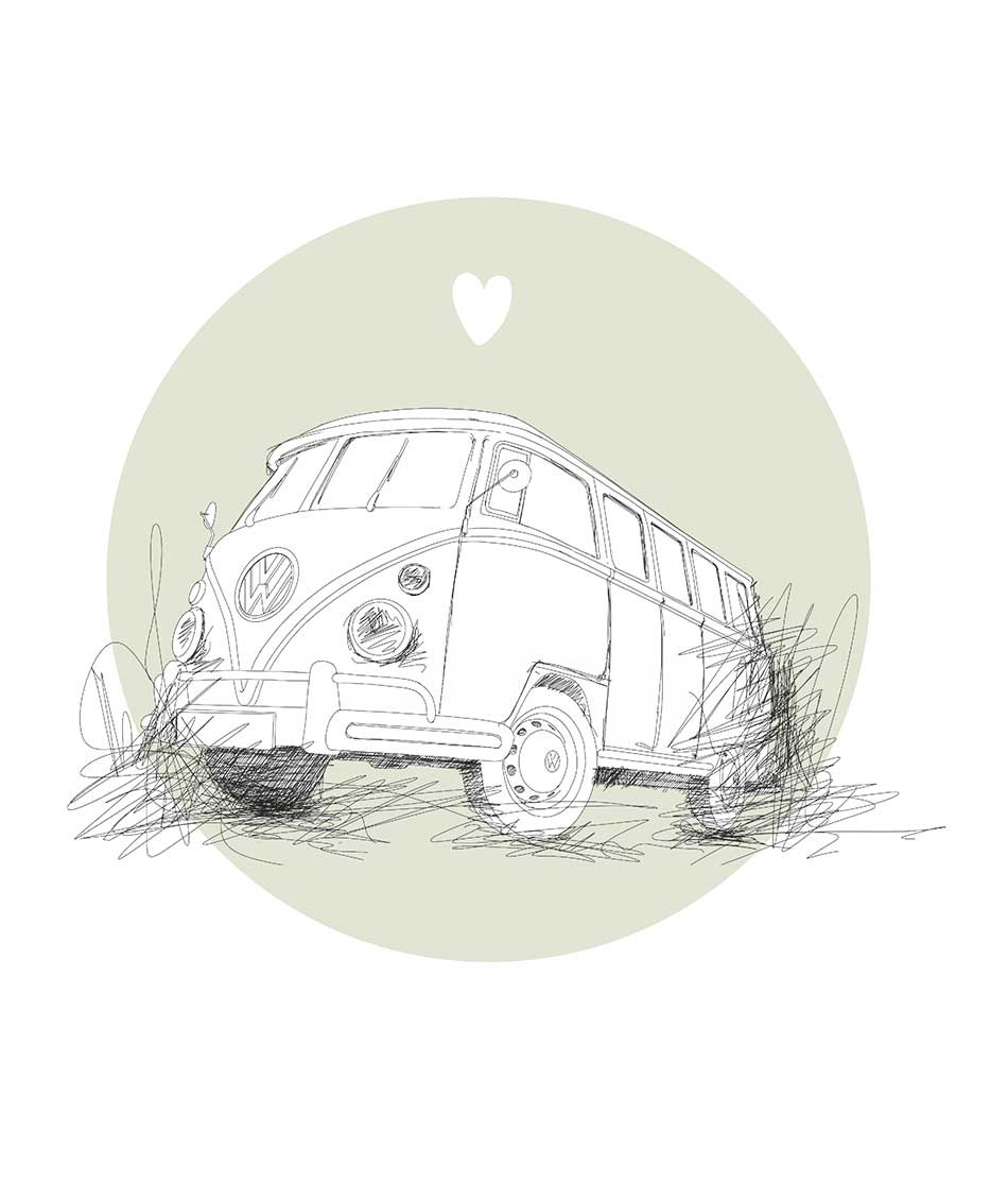 Tasse mit klassischem VW Bulli – Bild 3