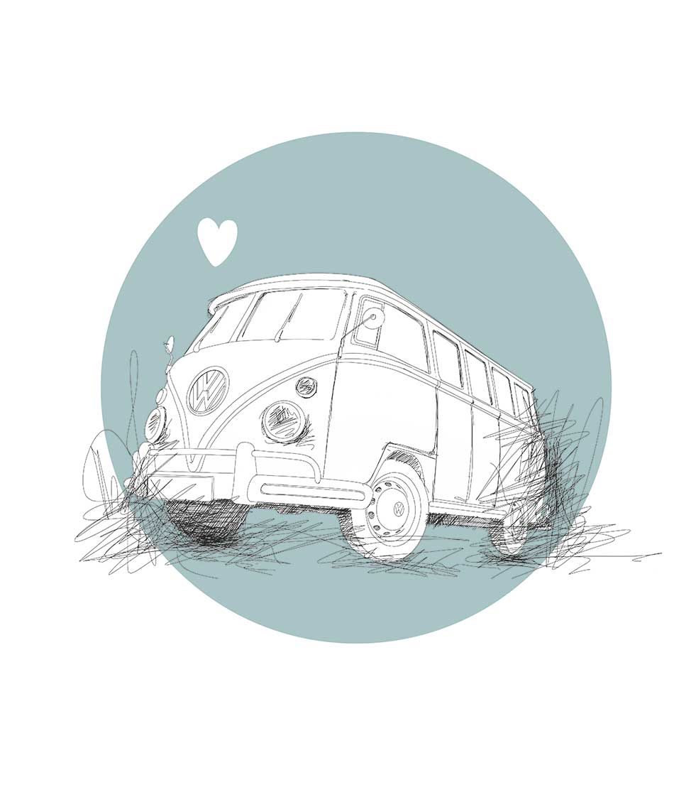 Tasse mit klassischem VW Bulli – Bild 4