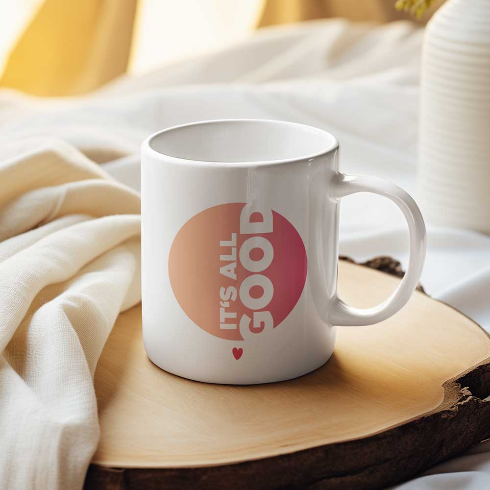 Tasse IT'S ALL GOOD - GO WITH YOUR FLOW – Bild 2
